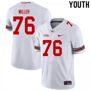 Youth Ohio State Buckeyes #76 Harry Miller White Nike NCAA College Football Jersey Wholesale EWO5744WQ